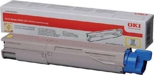 OKI 45862814 Γνήσιο Toner Laser Εκτυπωτή Κίτρινο High Capacity 10000 Σελίδων