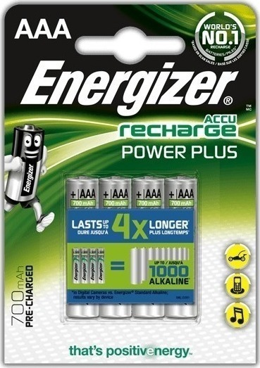 Energizer Power Plus AAA 700mAh 1.2V 4τμχ