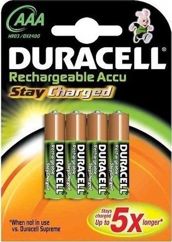 Duracell StayCharged AAA 800mAh 1.2V 4τμχ