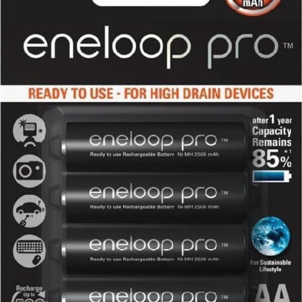 Panasonic Eneloop Pro AA 2500mAh 1.2V 4τμχ