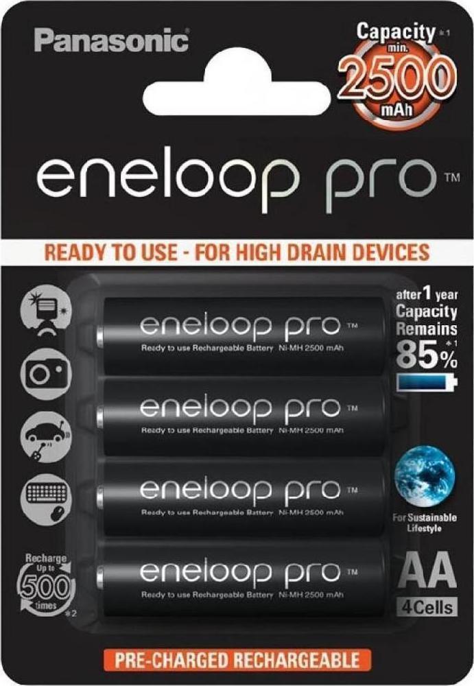 Panasonic Eneloop Pro AA 2500mAh 1.2V 4τμχ