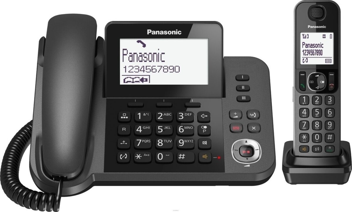 Panasonic KX-TGF320 Ενσύρματο Τηλέφωνο Γραφείου Μαύρο - Image 1