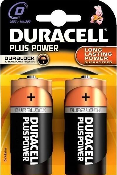 Duracell Plus Power D 1.5V 2τμχ