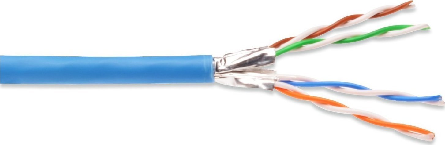 Digitus U/FTP (STP) Cat.6a Καλώδιο Δικτύου Ethernet χωρίς ακροδέκτες 100m Μπλε