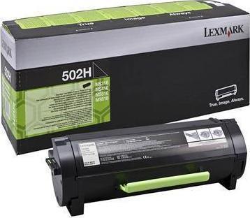 Lexmark 502HE Γνήσιο Toner Laser Εκτυπωτή Μαύρο High Yield 5000 Σελίδων (50F2H0E)