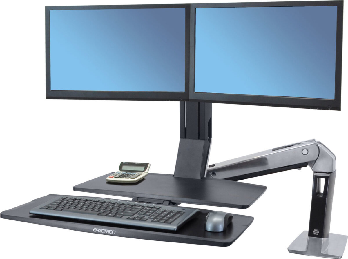 Ergotron WorkFit-A Dual Monitor with Worksurface+ Επιτραπέζια Βάση Οθόνης έως 24" - Image 3
