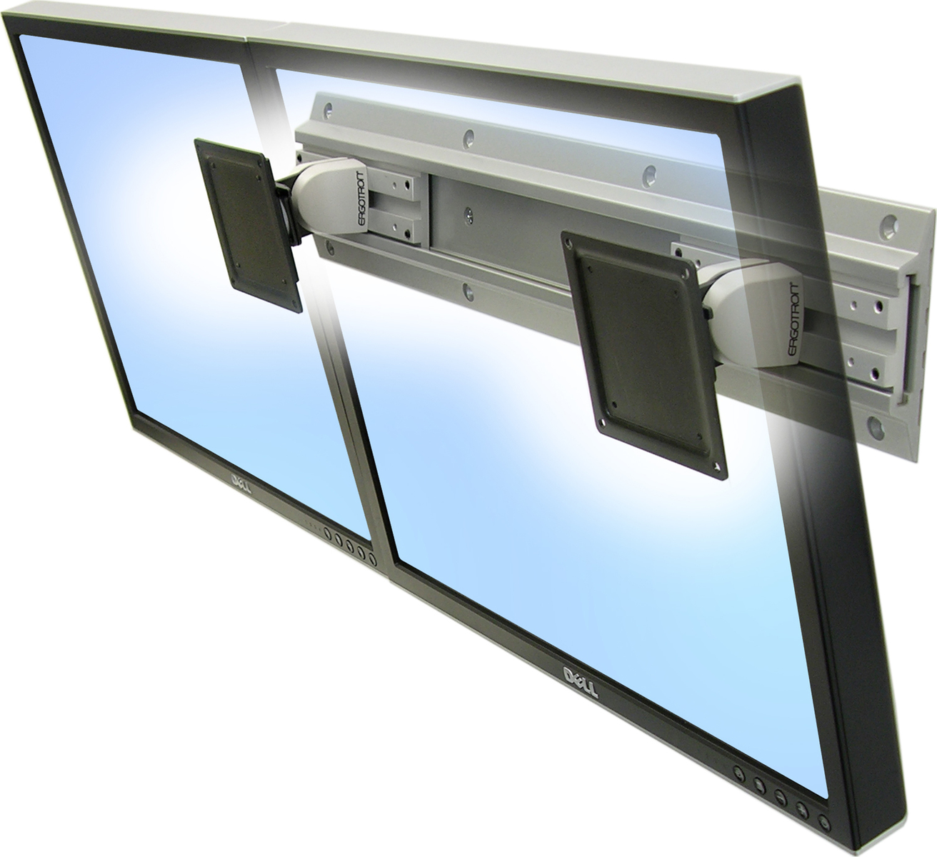 Ergotron Neo-Flex Dual Monitor Wall Mount Επιτοίχια Βάση Οθόνης έως 24"