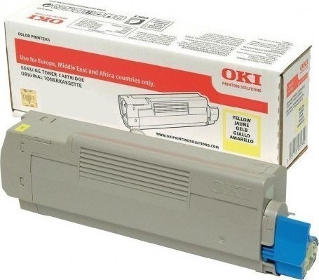 OKI 46443101 Γνήσιο Toner Laser Εκτυπωτή Κίτρινο High Capacity 10000 Σελίδων