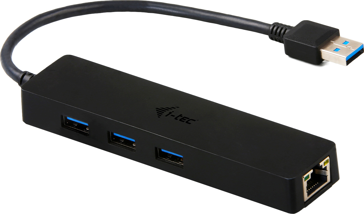 i-tec USB 3.0 Hub 3 Θυρών με σύνδεση USB-A / Ethernet (U3GL3SLIM)