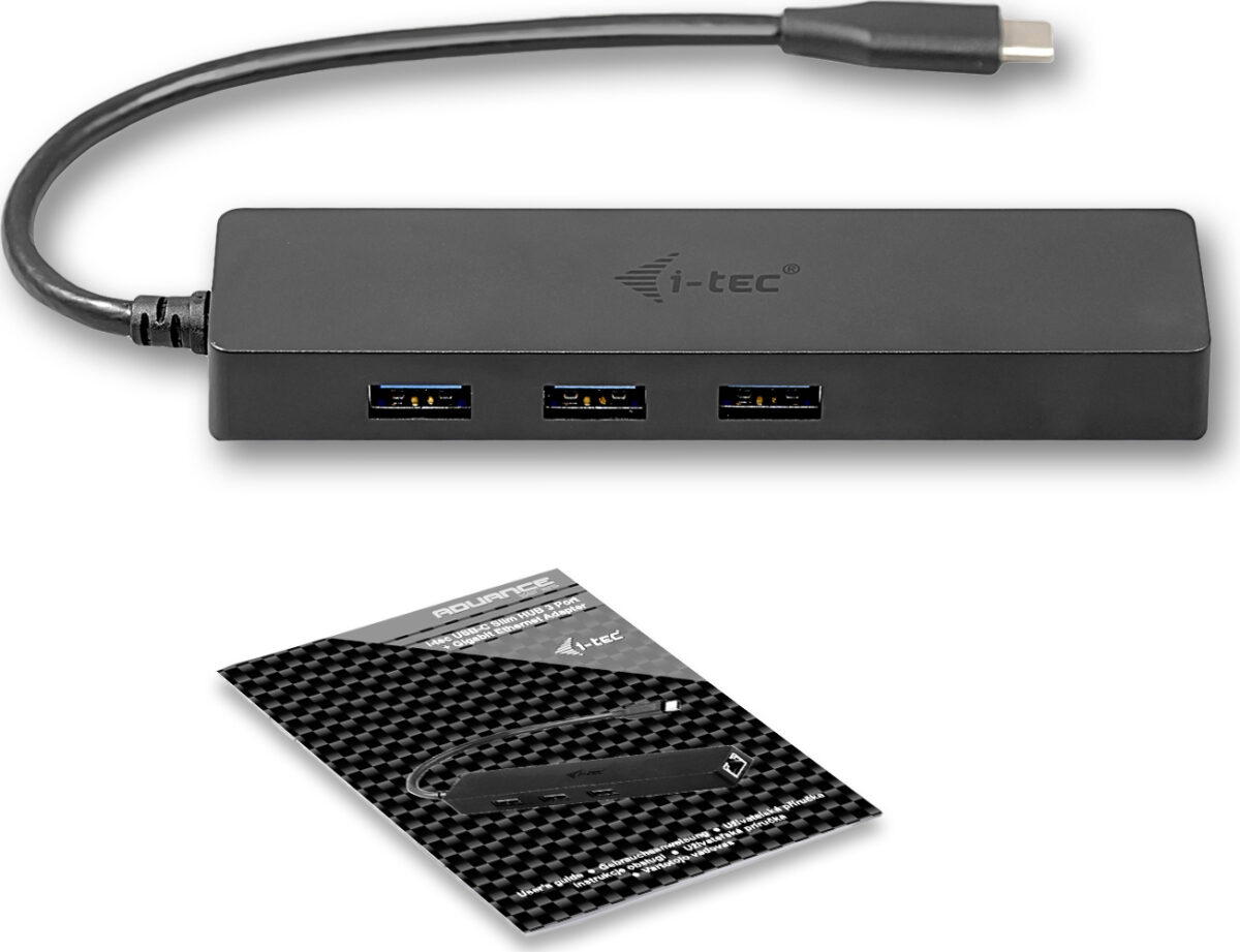 i-tec USB 3.0 Hub 3 Θυρών με σύνδεση USB-A / Ethernet - Image 4