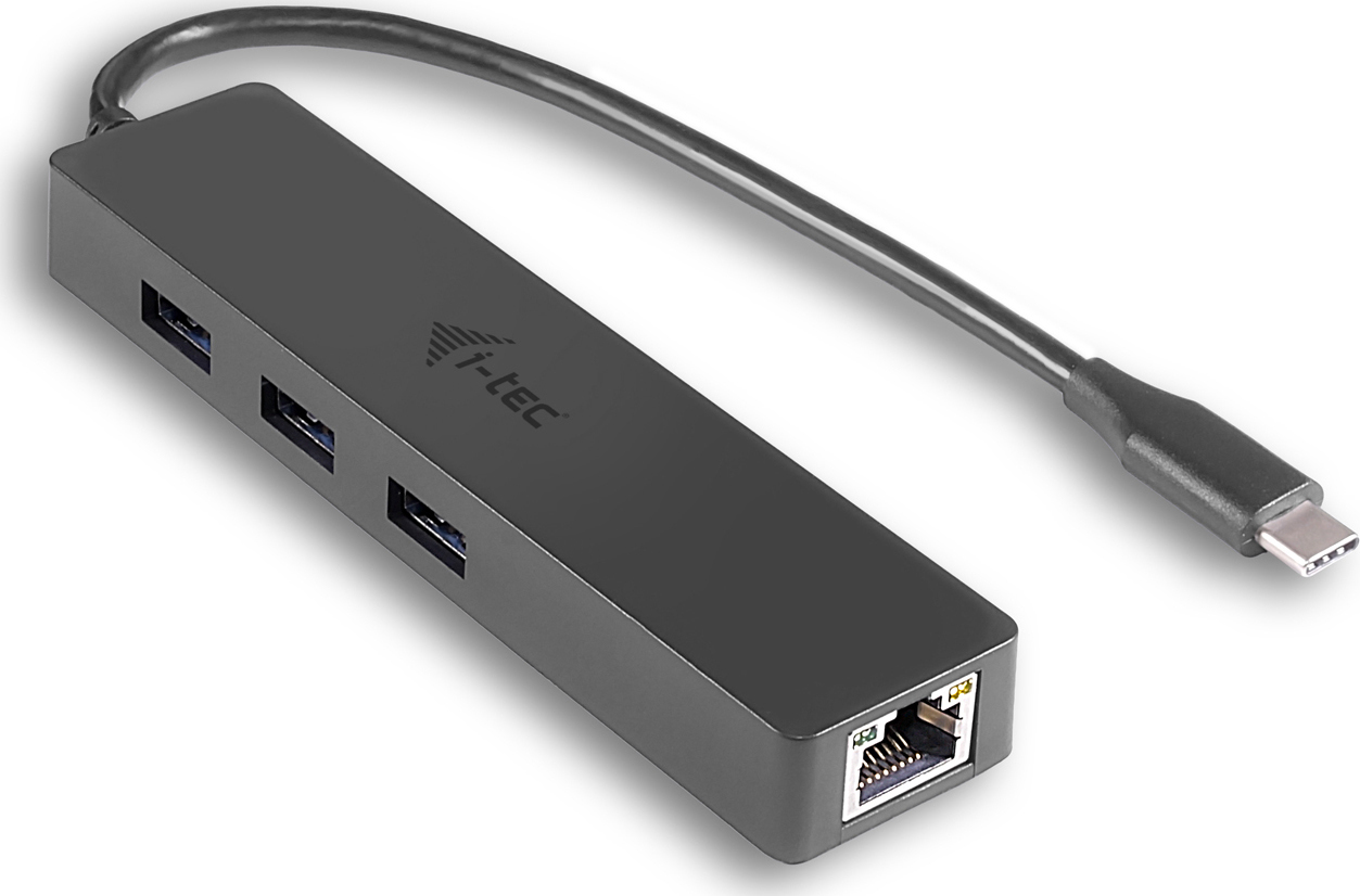 i-tec USB 3.0 Hub 3 Θυρών με σύνδεση USB-A / Ethernet (C31GL3SLIM)