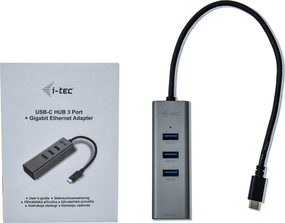 i-tec USB 3.0 Hub 3 Θυρών με σύνδεση USB-A / Ethernet - Image 3