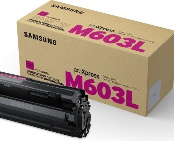 Samsung CLT-M603L Γνήσιο Toner Laser Εκτυπωτή Ματζέντα High Yield 10000 Σελίδων (SU346A)