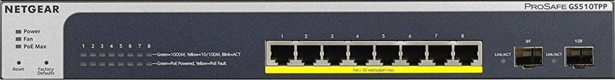 NetGear GS510TPP Managed L2 PoE+ - Image 4