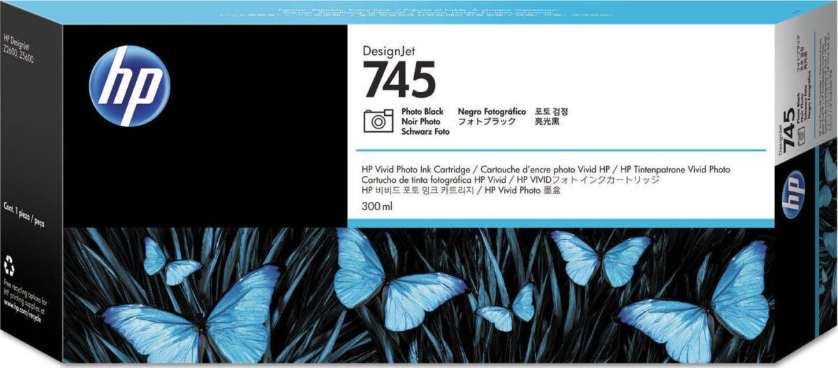 HP 745 Yellow 300ml Γνήσιο Μελάνι Εκτυπωτή InkJet - Image 1