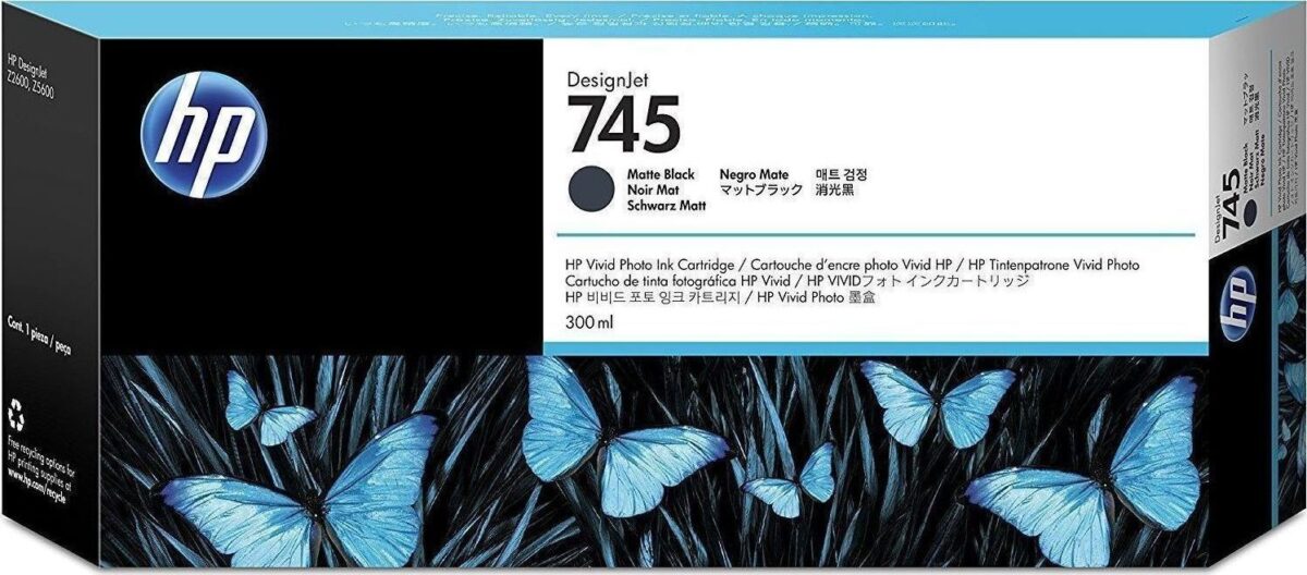 HP 745 Yellow 300ml Γνήσιο Μελάνι Εκτυπωτή InkJet - Image 1