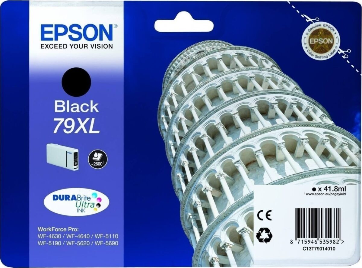 Epson 79XL Γνήσιο Μελάνι Εκτυπωτή InkJet Μαύρο (C13T79014010) - Image 1