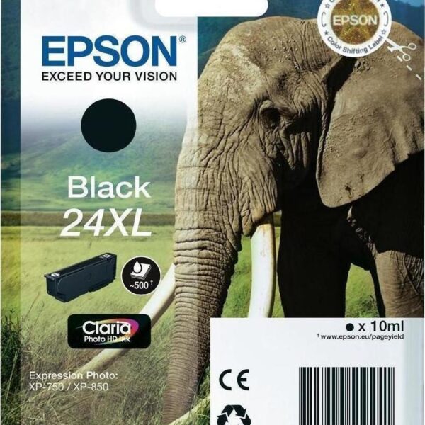 Epson 24XL Γνήσιο Μελάνι Εκτυπωτή InkJet Μαύρο (C13T24314010 C13T24314012)