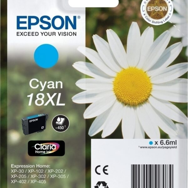 Epson 18XL Γνήσιο Μελάνι Εκτυπωτή InkJet Κυανό (C13T18124010 C13T18124012)