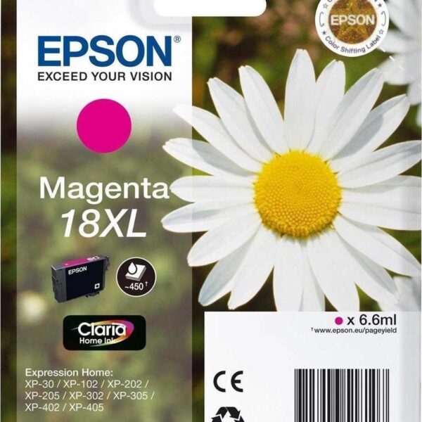 Epson 18XL Γνήσιο Μελάνι Εκτυπωτή InkJet Ματζέντα (C13T18134010 C13T18134012)