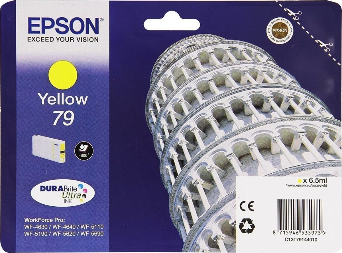 Epson 79 Γνήσιο Μελάνι Εκτυπωτή InkJet Κίτρινο (C13T79144010) - Image 1