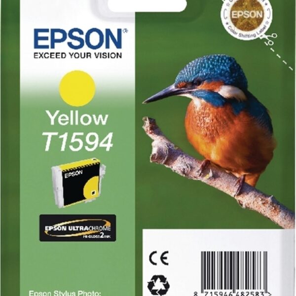 Epson T1594 Γνήσιο Μελάνι Εκτυπωτή InkJet Κίτρινο (C13T15944010)