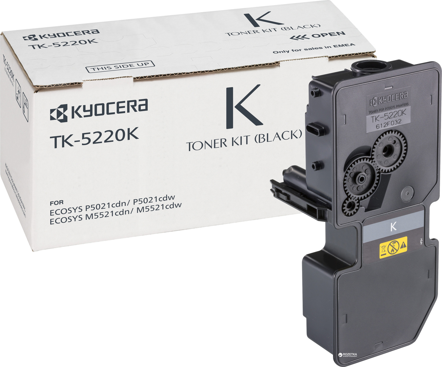 Kyocera TK-5220K Γνήσιο Toner Laser Εκτυπωτή Μαύρο 1200 Σελίδων (1T02R90NL1)