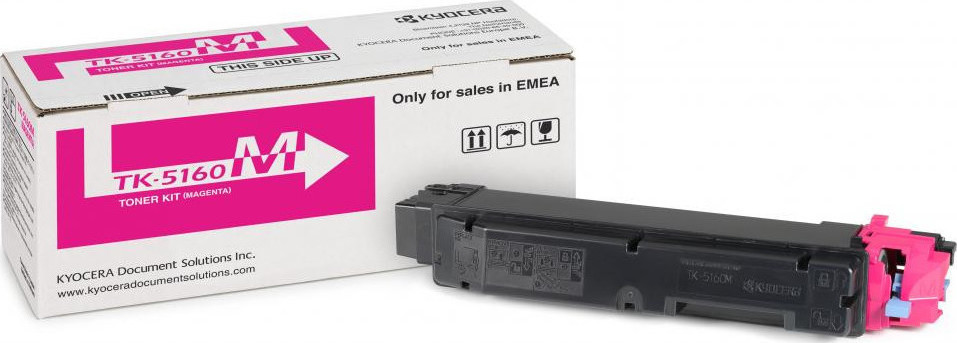 Kyocera TK-5160M Γνήσιο Toner Laser Εκτυπωτή Ματζέντα 12000 Σελίδων (1T02NTBNL0)