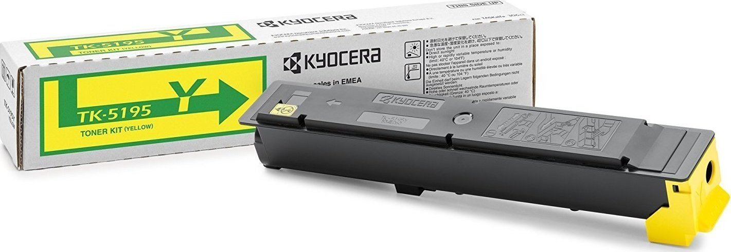 Kyocera TK-5195Y Γνήσιο Toner Laser Εκτυπωτή Κίτρινο 7000 Σελίδων (1T02R4ANL0)
