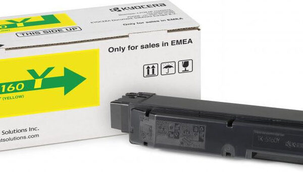 Kyocera TK-5160Y Γνήσιο Toner Laser Εκτυπωτή Κίτρινο 12000 Σελίδων (1T02NTANL0)