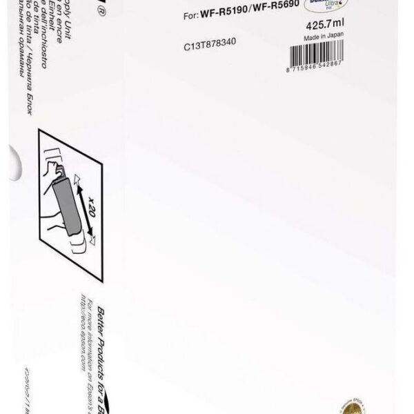 Epson T8783XXL Magenta Γνήσιο Μελάνι Εκτυπωτή InkJet Ματζέντα (C13T878340)