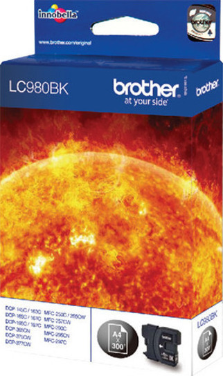 Brother LC980 Γνήσιο Μελάνι Εκτυπωτή InkJet Μαύρο (LC-980BK)