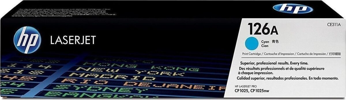 HP 126A Γνήσιο Toner Laser Εκτυπωτή Κυανό 1000 Σελίδων (CE311A) - Image 1