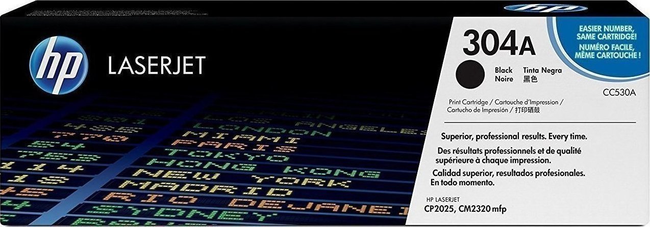HP 304A Γνήσιο Toner Laser Εκτυπωτή Μαύρο 3500 Σελίδων (CC530A)