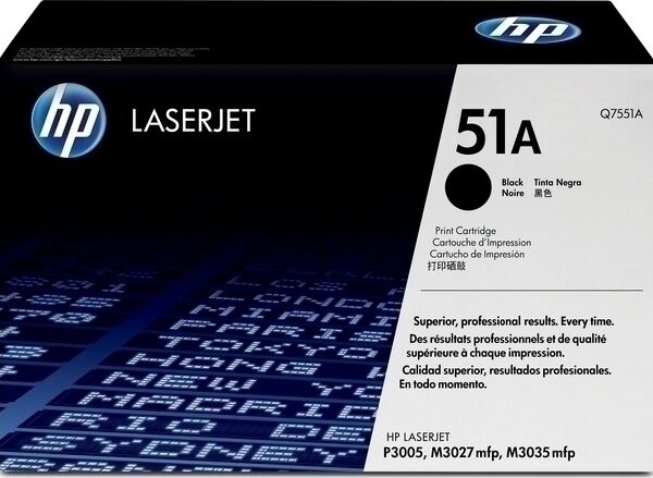 HP 51A Γνήσιο Toner Laser Εκτυπωτή Μαύρο 6500 Σελίδων (Q7551A)
