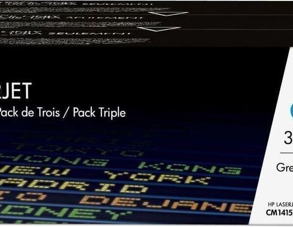 HP 128A Γνήσιο Multipack Toner Laser Εκτυπωτή Κίτρινο/Κυανό/Ματζέντα 3τμχ (CF371AM)