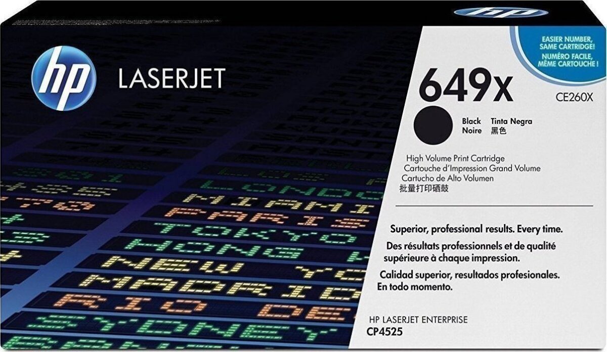 HP 649X Γνήσιο Multipack Toner Laser Εκτυπωτή Μαύρο High Yield 2τμχ (CE260X) - Image 1