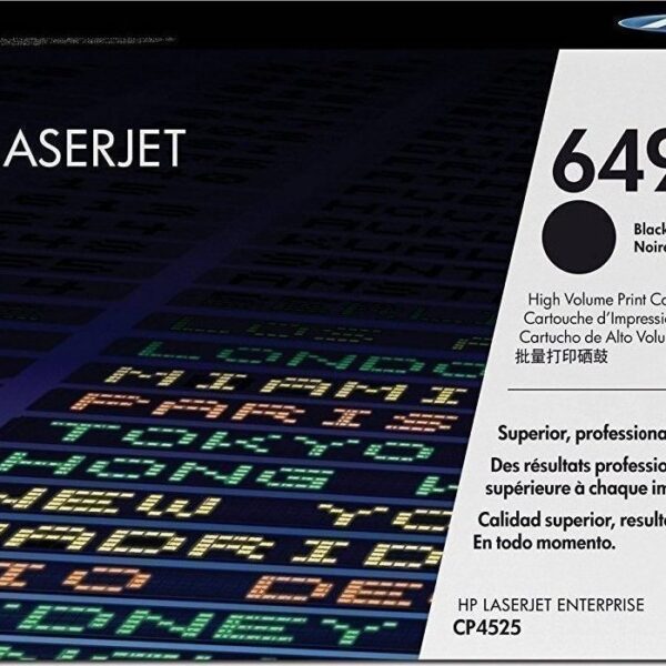 HP 649X Γνήσιο Multipack Toner Laser Εκτυπωτή Μαύρο High Yield 2τμχ (CE260X)