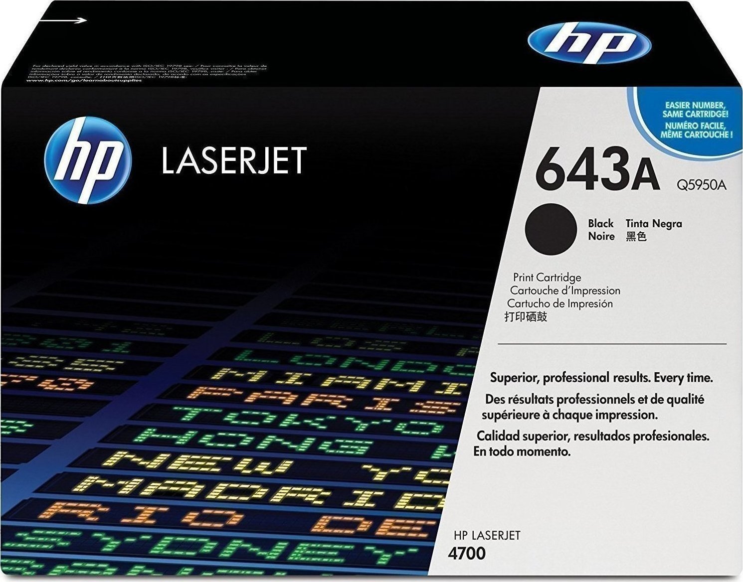 HP 643A Γνήσιο Toner Laser Εκτυπωτή Μαύρο 11000 Σελίδων (Q5950A)