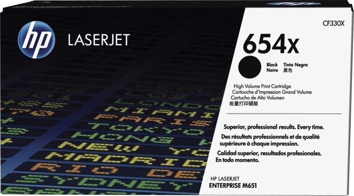 HP 654X Γνήσιο Toner Laser Εκτυπωτή Μαύρο High Yield 20500 Σελίδων (CF330X) - Image 1