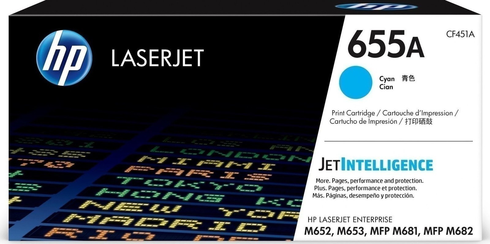 HP 655A Γνήσιο Toner Laser Εκτυπωτή Κυανό 10500 Σελίδων (CF451A)