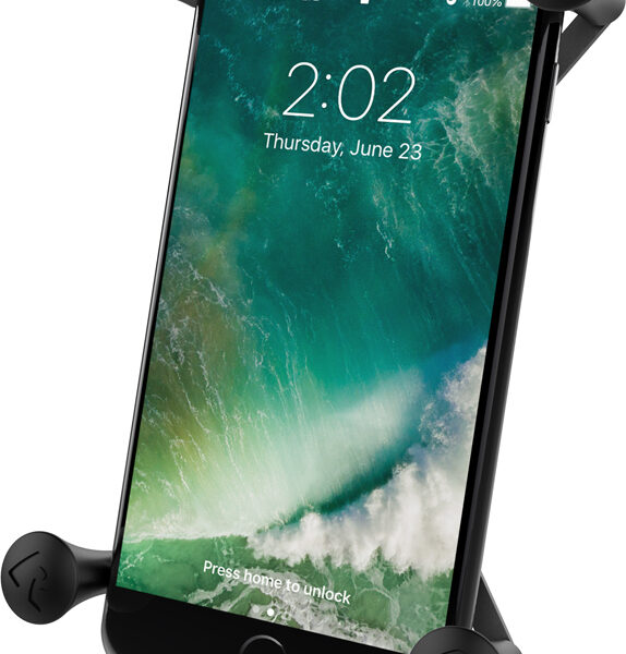 RAM Mount X-Grip IV Βάση Κινητού Μοτοσυκλέτας με Ρυθμιζόμενο Βραχίονα 5.5-6" για το Τιμόνι