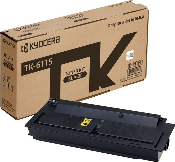 Kyocera TK-6115 Γνήσιο Toner Laser Εκτυπωτή Μαύρο 15000 Σελίδων (1T02P10NL0)