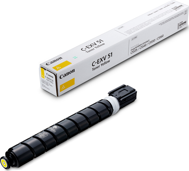Canon C-EXV51 Γνήσιο Toner Laser Εκτυπωτή Κίτρινο 60000 Σελίδων (0484C002)