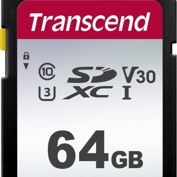 Transcend 300s SDXC 64GB Class 10 U1 V30 UHS-I