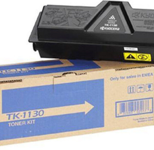 Kyocera TK-1130 Γνήσιο Toner Laser Εκτυπωτή Μαύρο 3000 Σελίδων (1T02MJ0NLC 1T02MJ0NL0)
