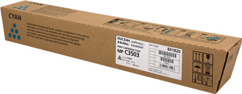 Ricoh 841820 Γνήσιο Toner Laser Εκτυπωτή Κυανό 18000 Σελίδων