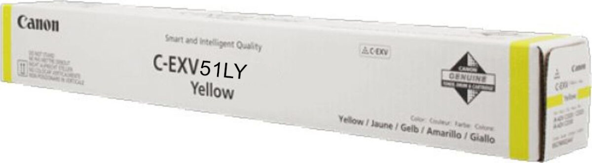 Canon C-EXV51YL Γνήσιο Toner Laser Εκτυπωτή Κίτρινο 26000 Σελίδων (0487C002) - Image 1