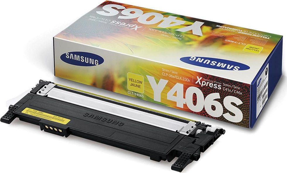 20181231132545_samsung_clt_y406s_yellow_toner_su462a Samsung CLT-Y406S Γνήσιο Toner Laser Εκτυπωτή Κίτρινο 1000 Σελίδων (SU462A) - Image 1