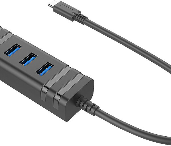 Lindy USB 3.1 Hub 3 Θυρών με σύνδεση USB-C / Ethernet